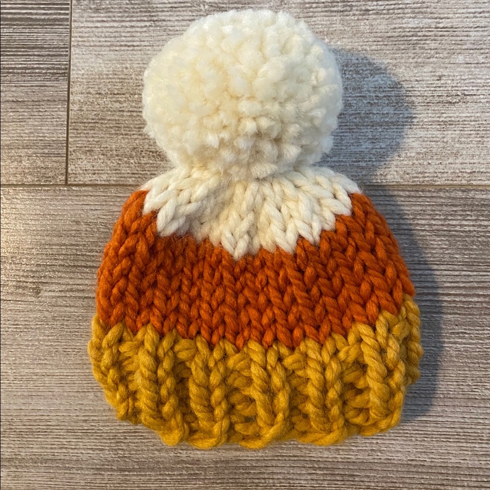 Newborn candy corn hat